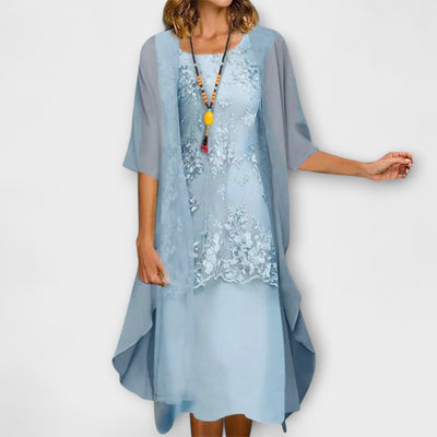 Danielle - Elegantiška dviejų dalių šifono suknelė