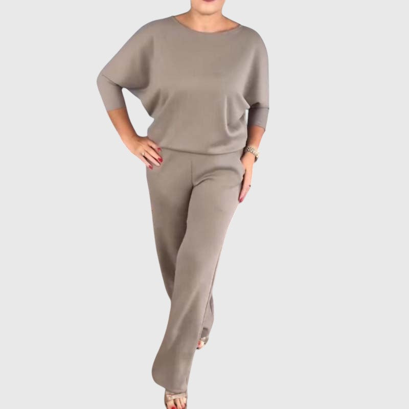 Elegantiškas Trijų Dalių Rinkinys – Ilgas Kardiganas, Viršus ir Kelnės